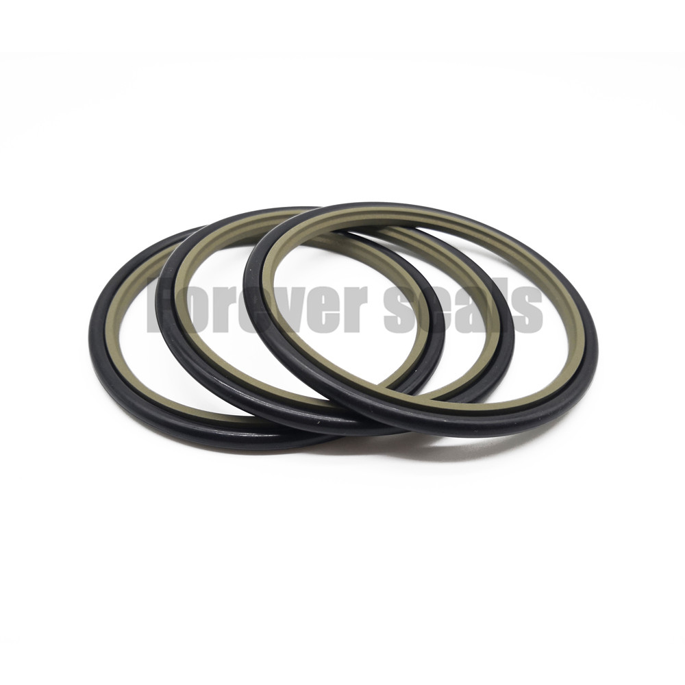 Hydraulic cylinder bronze PTFE rod buffer step seals GSJ 5