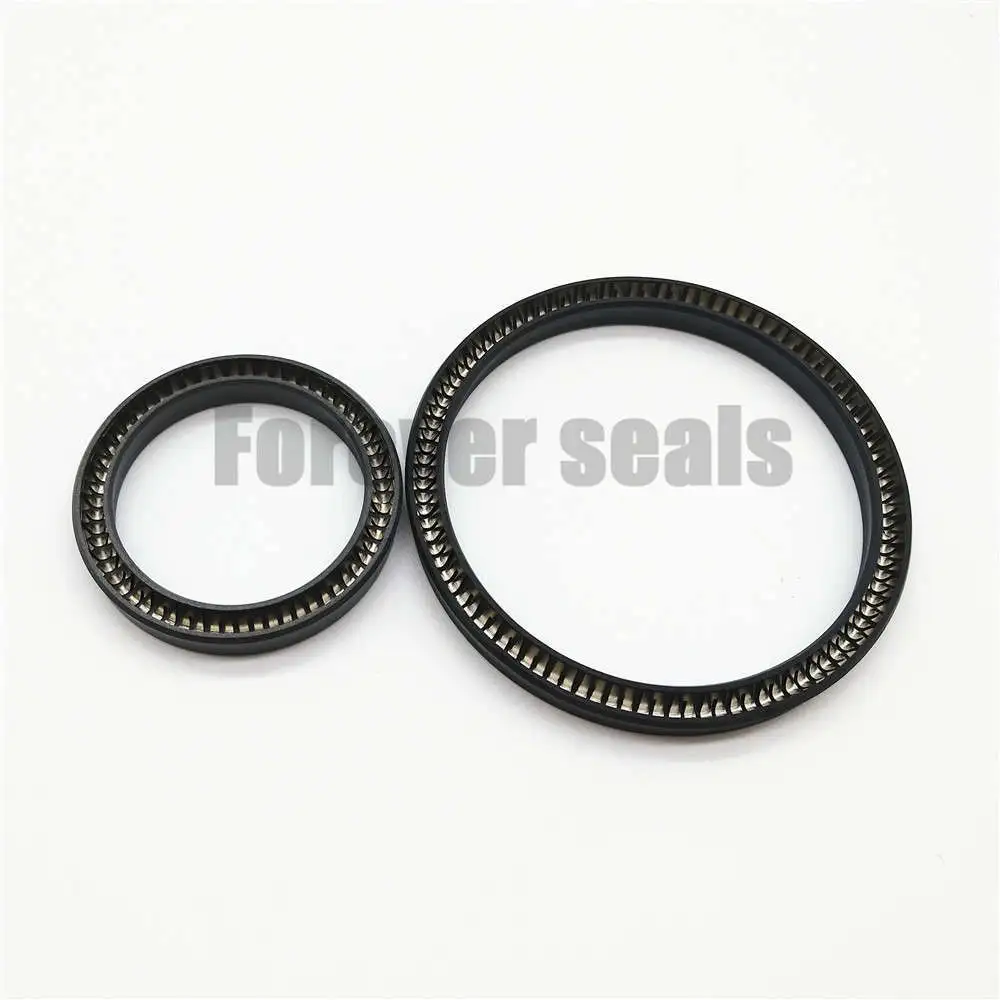 Carbon fiber filled PTFE spring energized seals 1