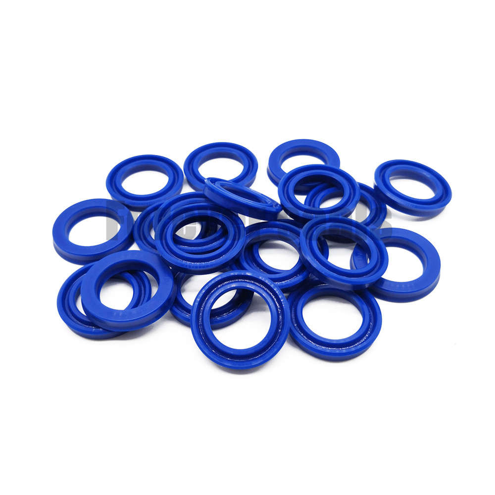 Juntas de pistón y vástago de pistón en PU UNS de color azul 6