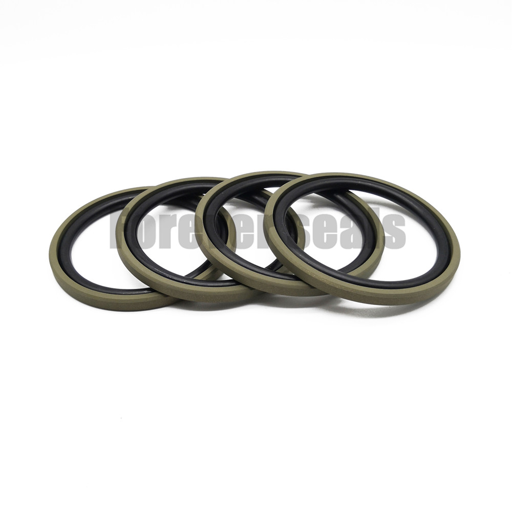 Junta de pistón de PTFE de bronce para cilindro hidráulico, anillo Glyd GSF 6