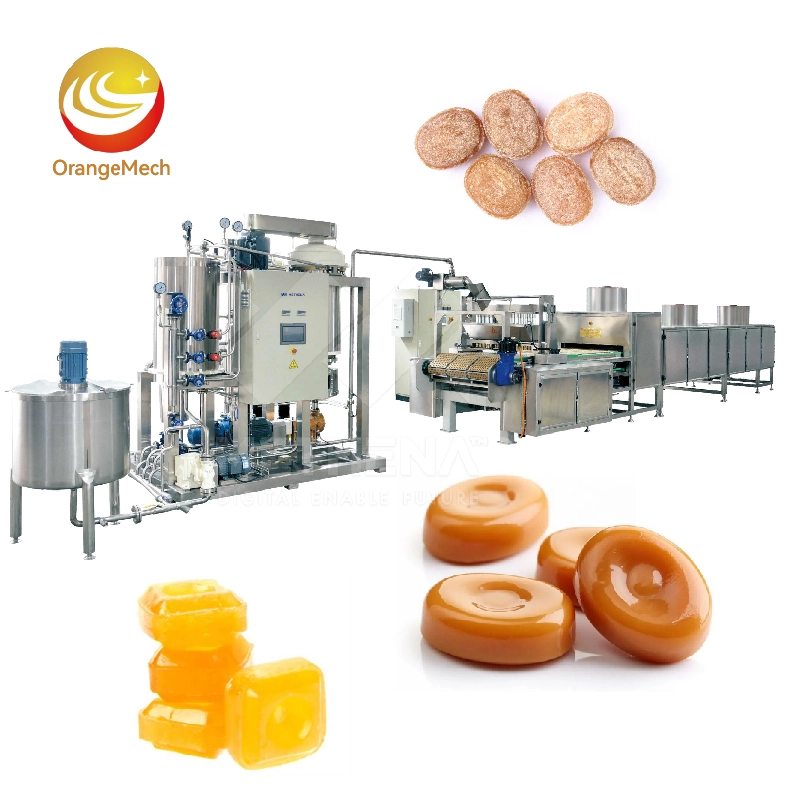 Línea de producción de caramelos duros: ahorro de mano de obra de 40 a 150 kg/h para la fabricación de caramelos 1