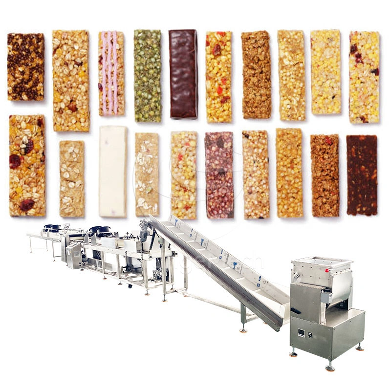 Máquina para fabricar barras de granola con corte de precisión para fábricas de procesamiento de alimentos 1