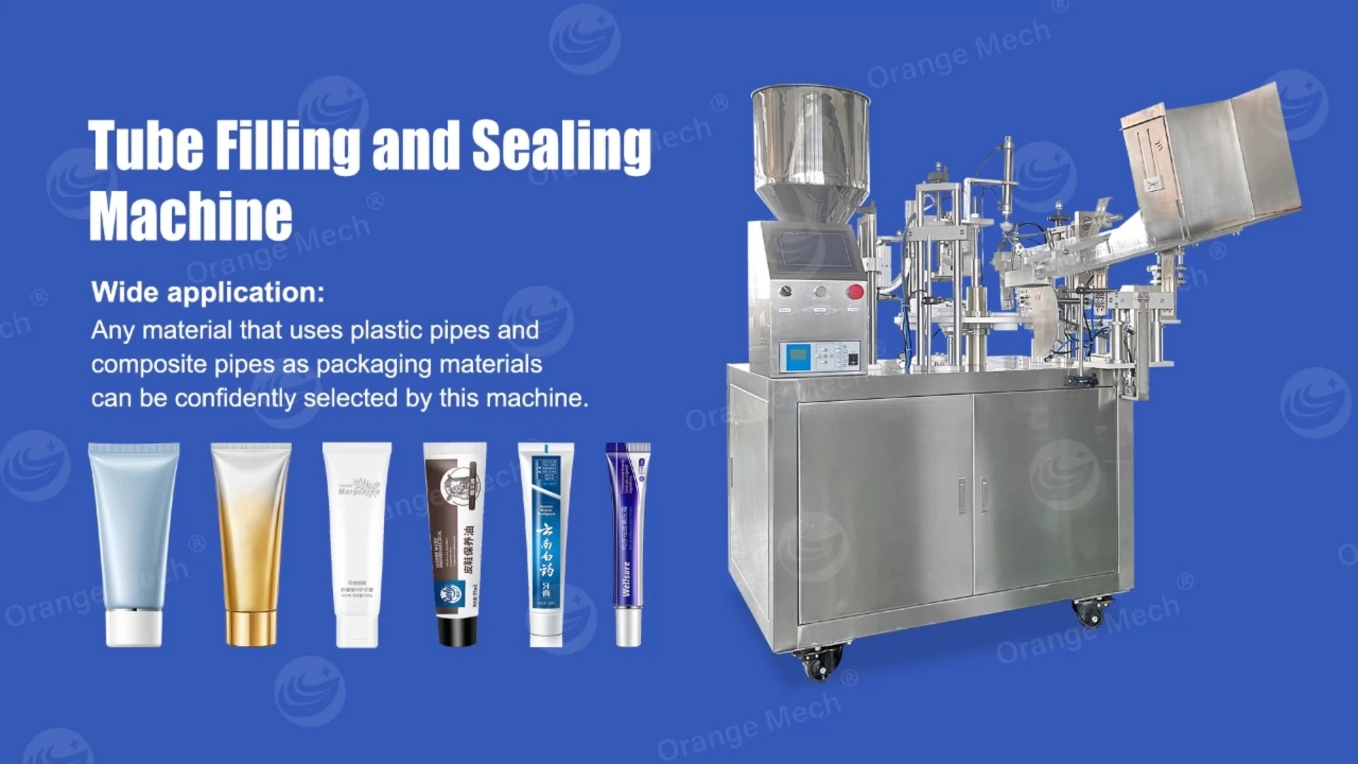Semi-Automatic Ultrasonic Tube Filling Sealing Machine Toothpaste 1