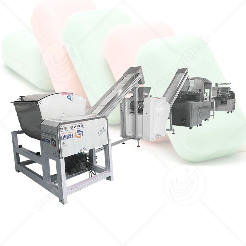 Línea de fabricación de jabón de lavado de glicerina completamente automática para pequeñas empresas 1