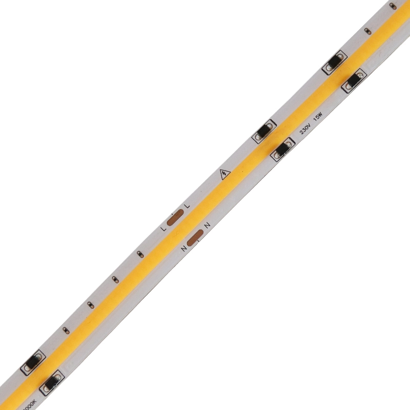 Treiberloser AC230V Hochspannungs-COB-Streifen 480LED/M 15W IP67 1