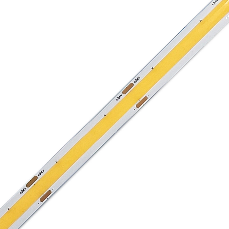 Bandes LED COB haute efficacité, IRC élevé, IRC97, DC24V, 640 LED/M, effet lumineux continu 1