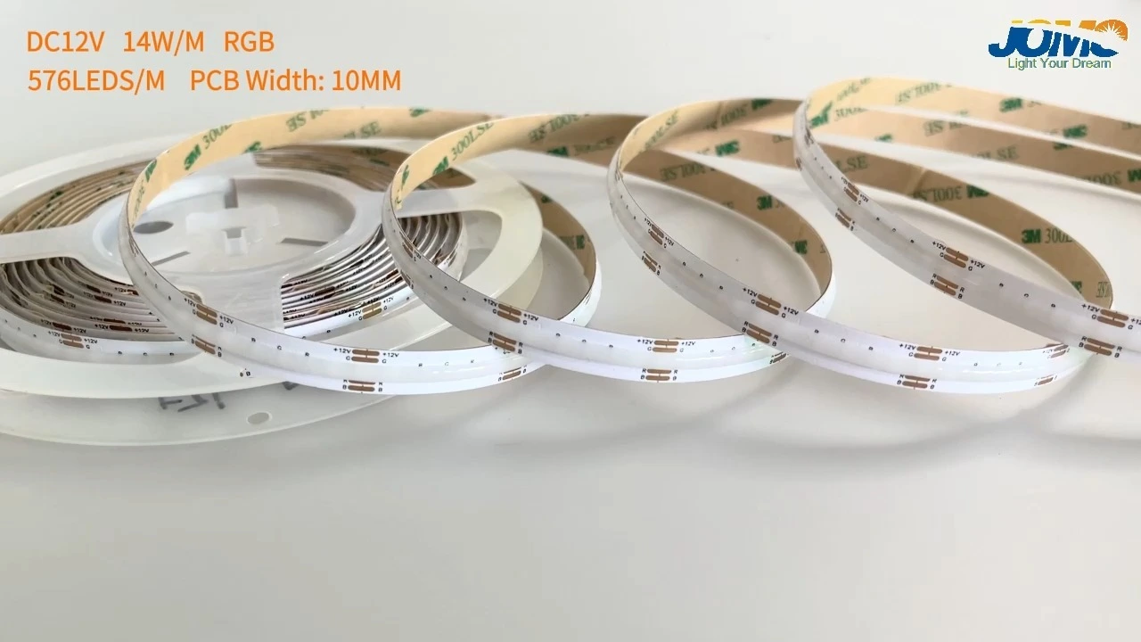 Led Tape Light DC12V/24V 14W/M IP20 576LEDS/M RGB COB LED Strip Led Indoor Light 1