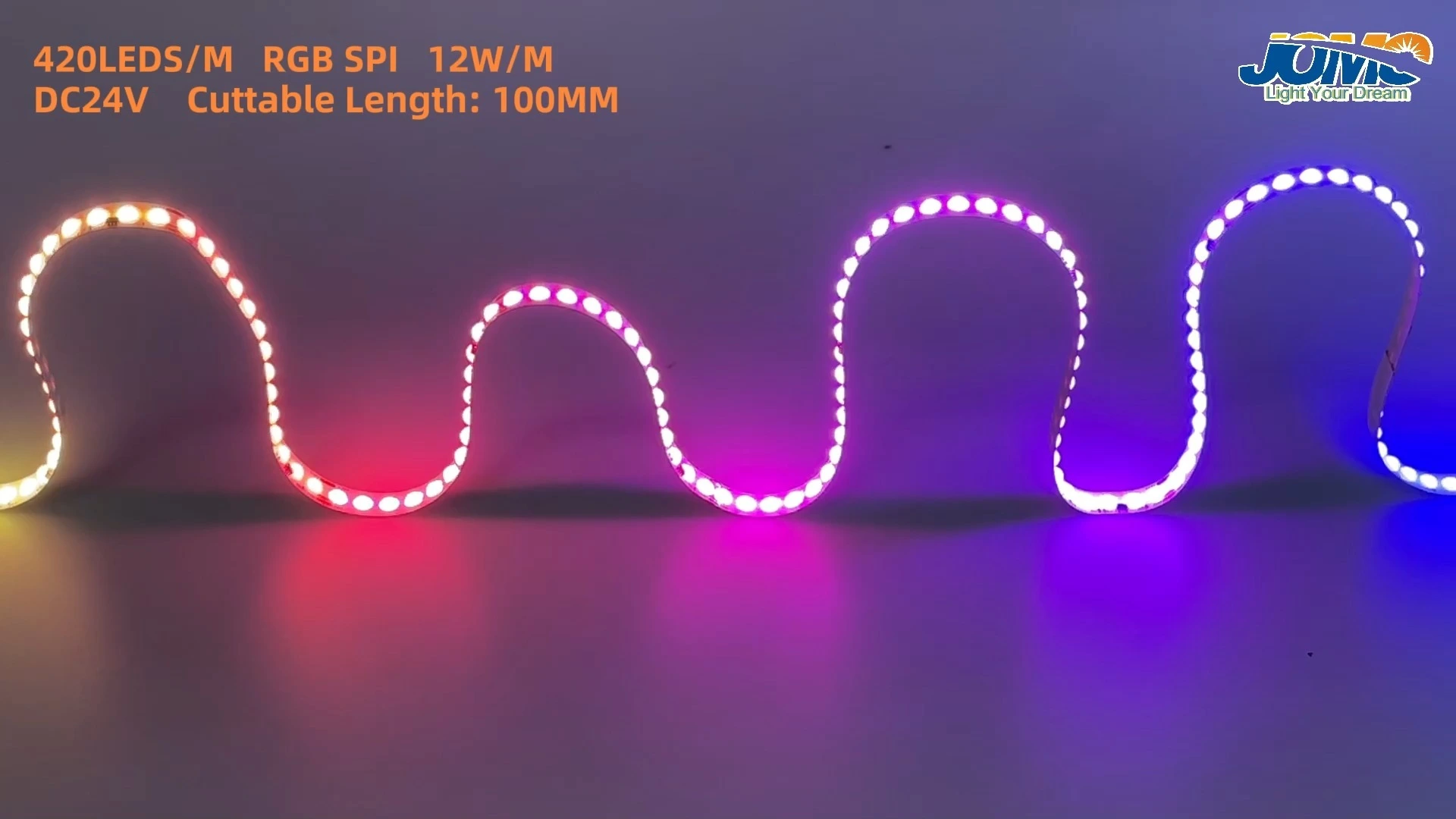 Diseño especial Dot RGB SPI COB Strip 420leds/M 5 mm/10 mm PCB Ancho DC24V COB Strip Flexible LED COB 1
