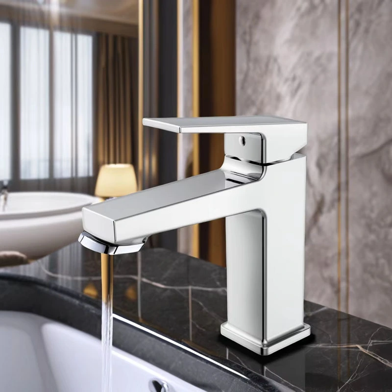 Modern Design Single-Handle Basin Mixer Faucet High Quality Brass Bathroom Taps with Ceramic Cartridge Fashionable Modern Style 1