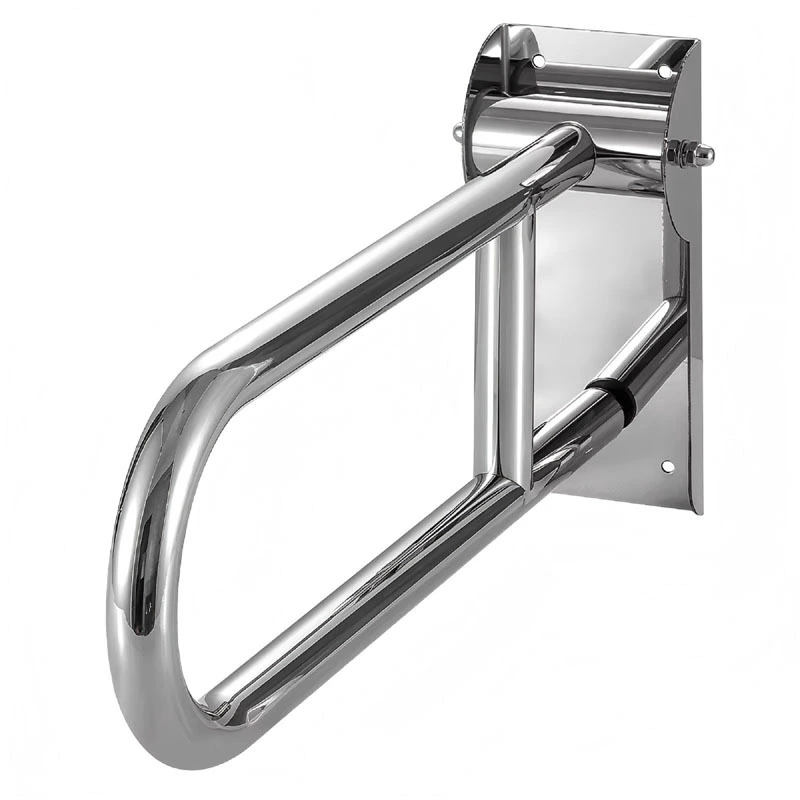 SUS 304 Stainless Steel Swing-up U-Shape Bathroom Handrail Foldable Handicap Safety Grab Bar Elderly ABS Handle Toilet Grab Bars 1