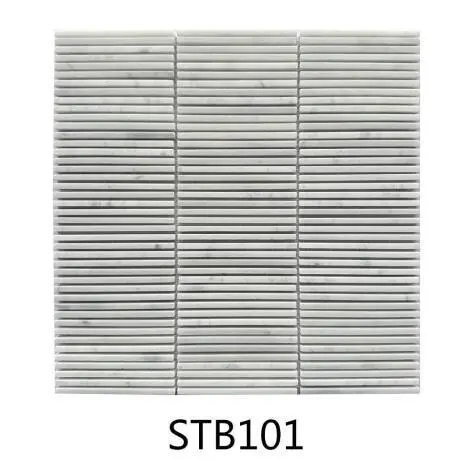 Long Strip Natural Stone Mosaic Tiles – For Bathrooms, Chain Stores & Restaurants (Curved Walls & Column Cladding)-1756718307305456 1