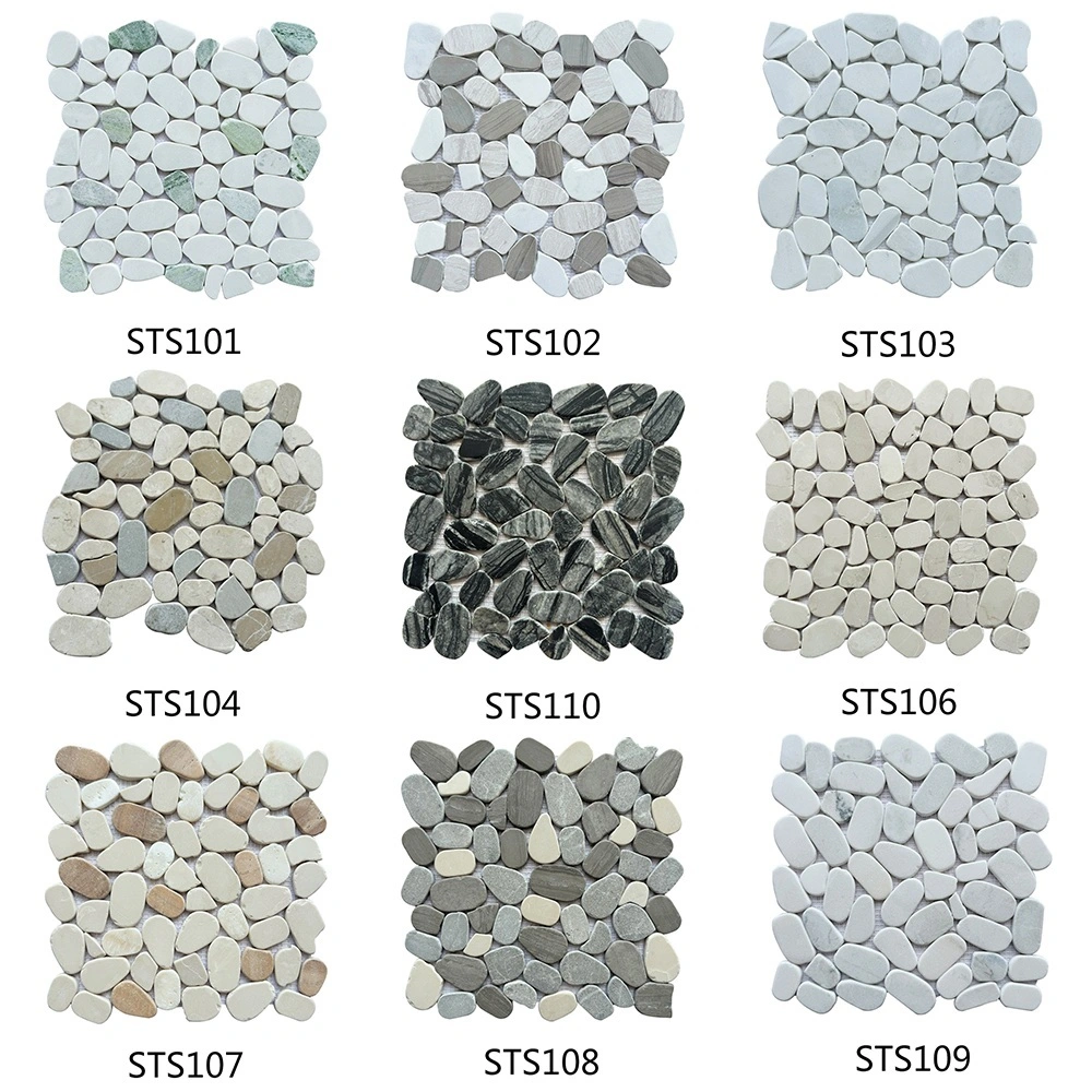 Natural Pebble Stone Mosaic Tiles – Diverse Textures & Colors for Indoor & Outdoor Spaces 1
