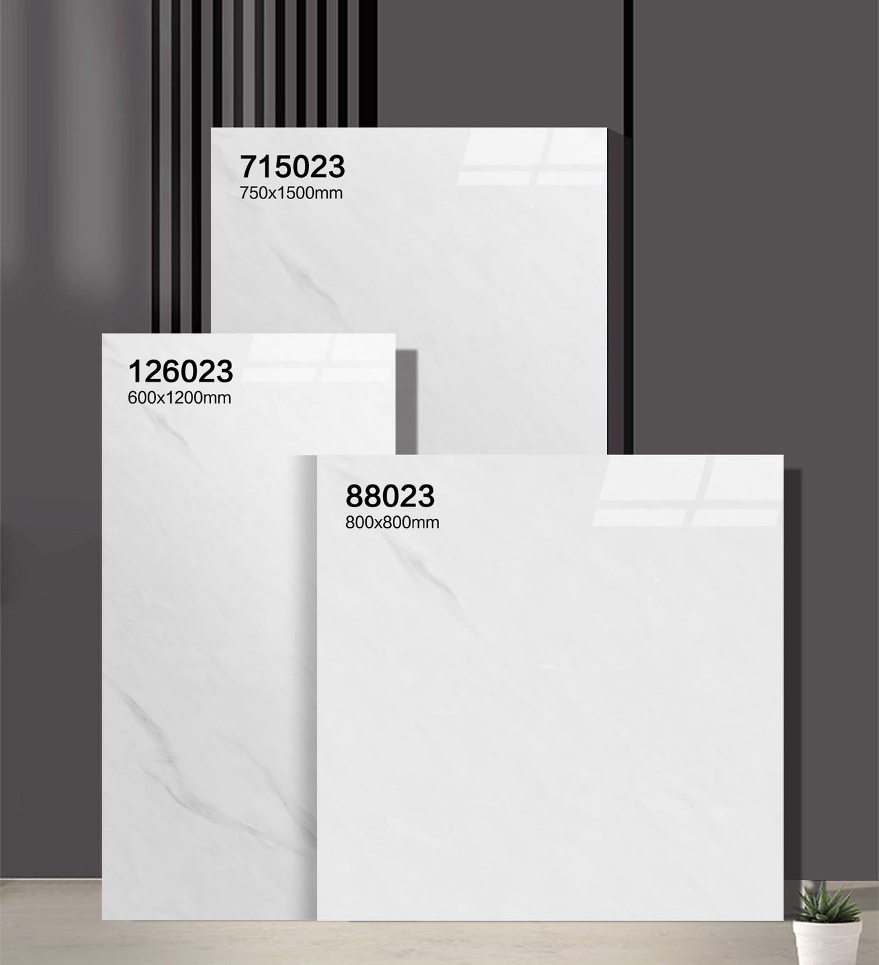 715023 | 750 × 1500 مم | لامع 3