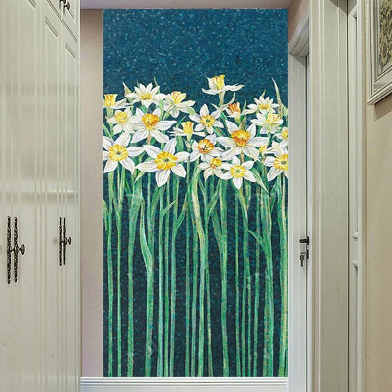 Chinese Narcissus | mosaic mural | Custom Size 1