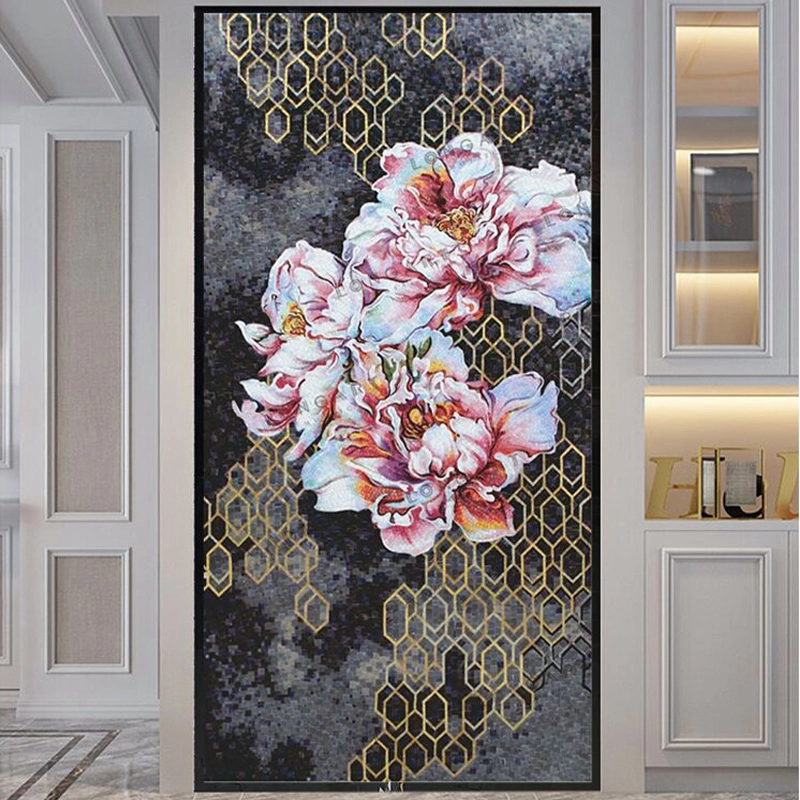 Flower  | mosaic mural | Custom Size 1
