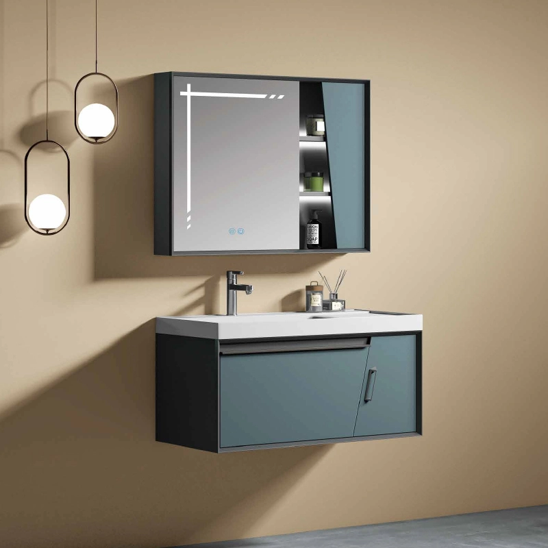 YD6736 | Wood cabinet |  Defogging Smart LED Mirror 1