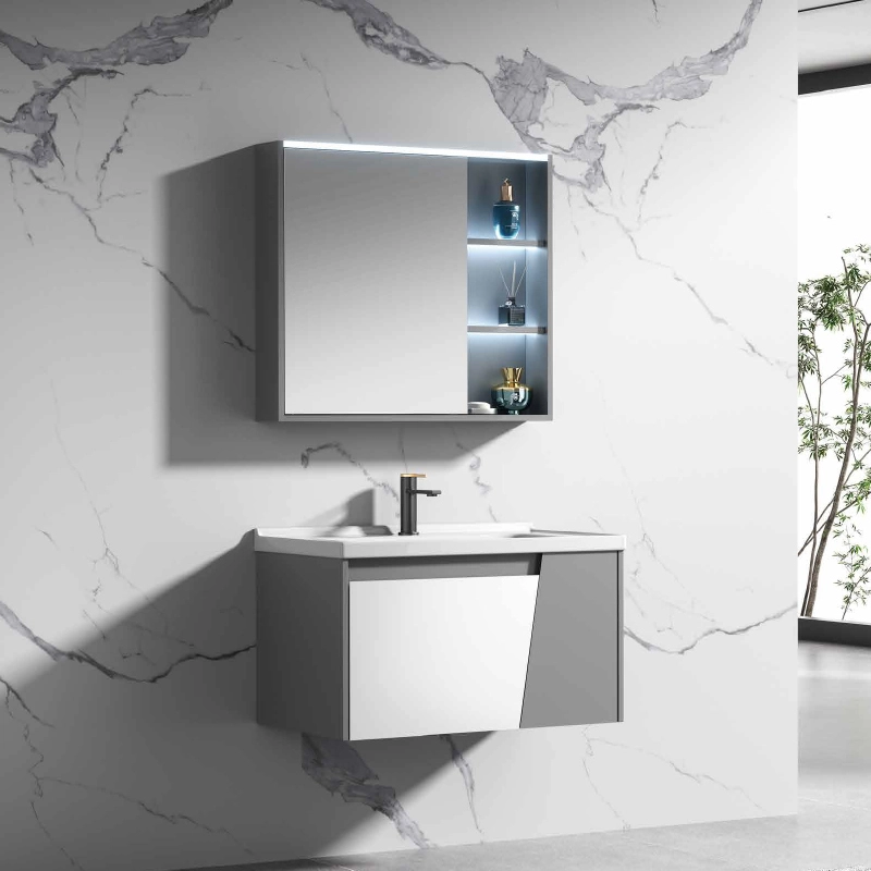 YD6282 | Wood cabinet | Smart LED Mirror 1