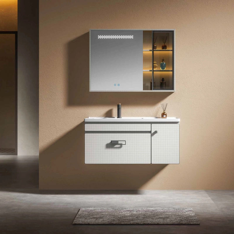 YD6702 | Wood cabinet | Defogging Smart LED Mirror 1