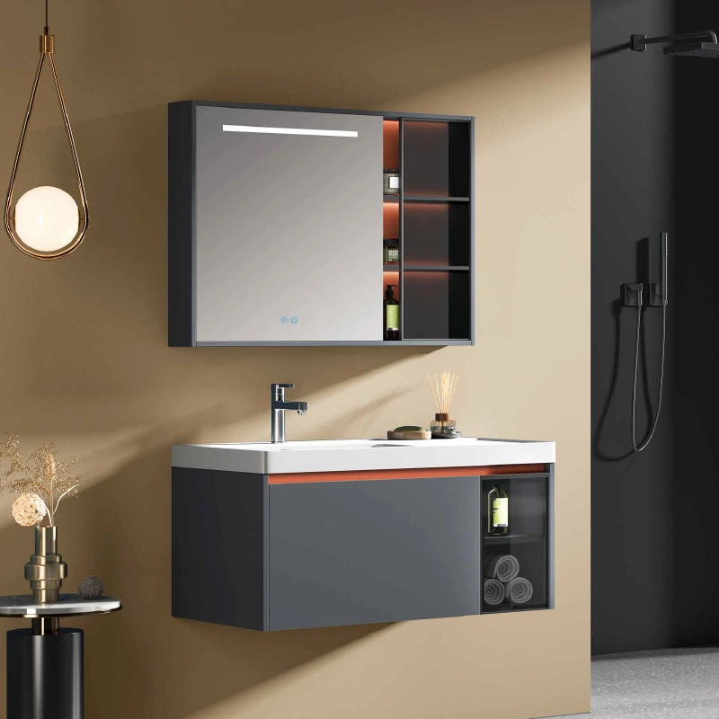 YD6753 | Wood cabinet | Defogging Smart LED Mirror 1