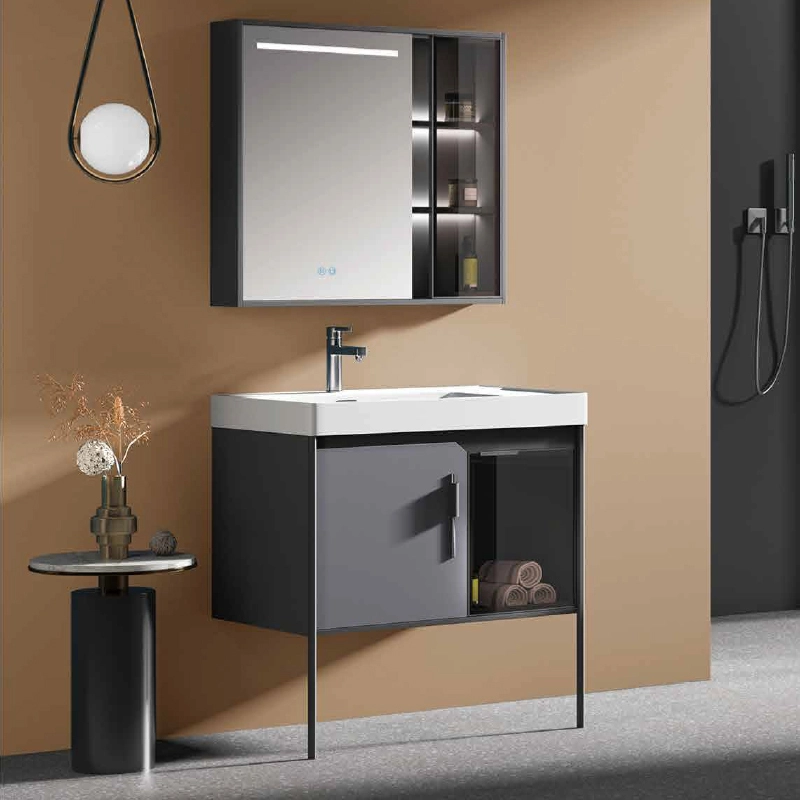 YD6767 | Wood cabinet |  Defogging Smart LED Mirror 1