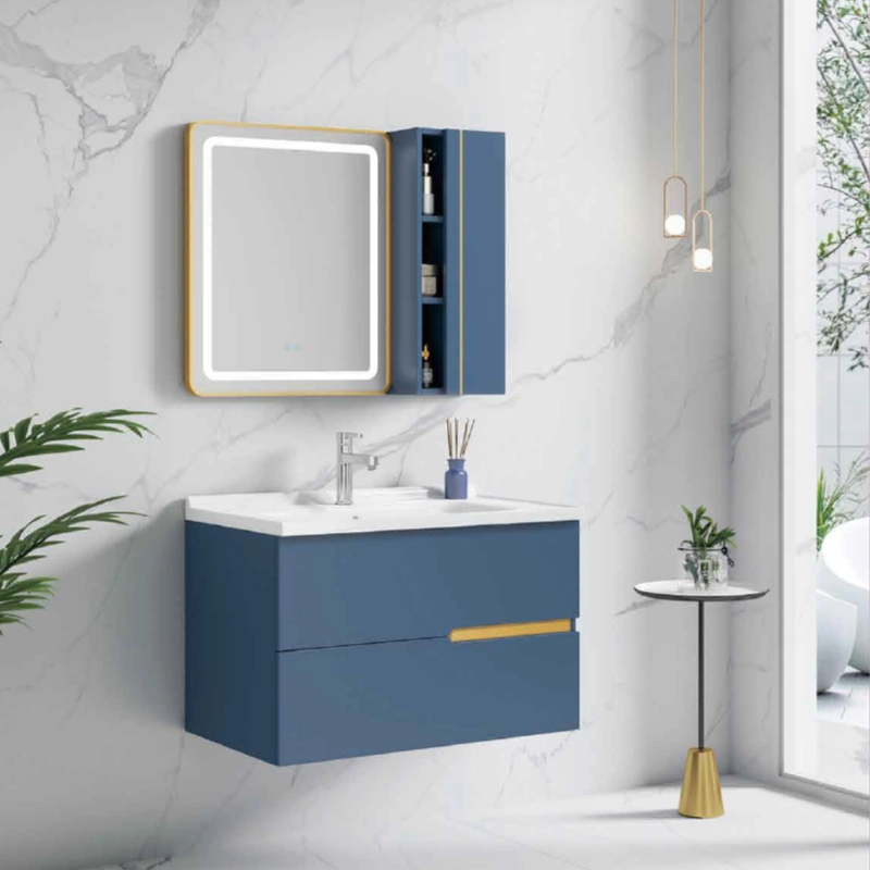 YD6916 | Wood cabinet | Defogging Smart LED Mirror 1