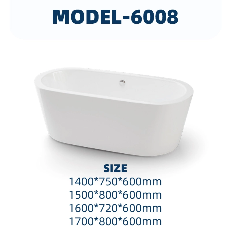 YD6008 | Acrylic Bathtub | Freestanding 1