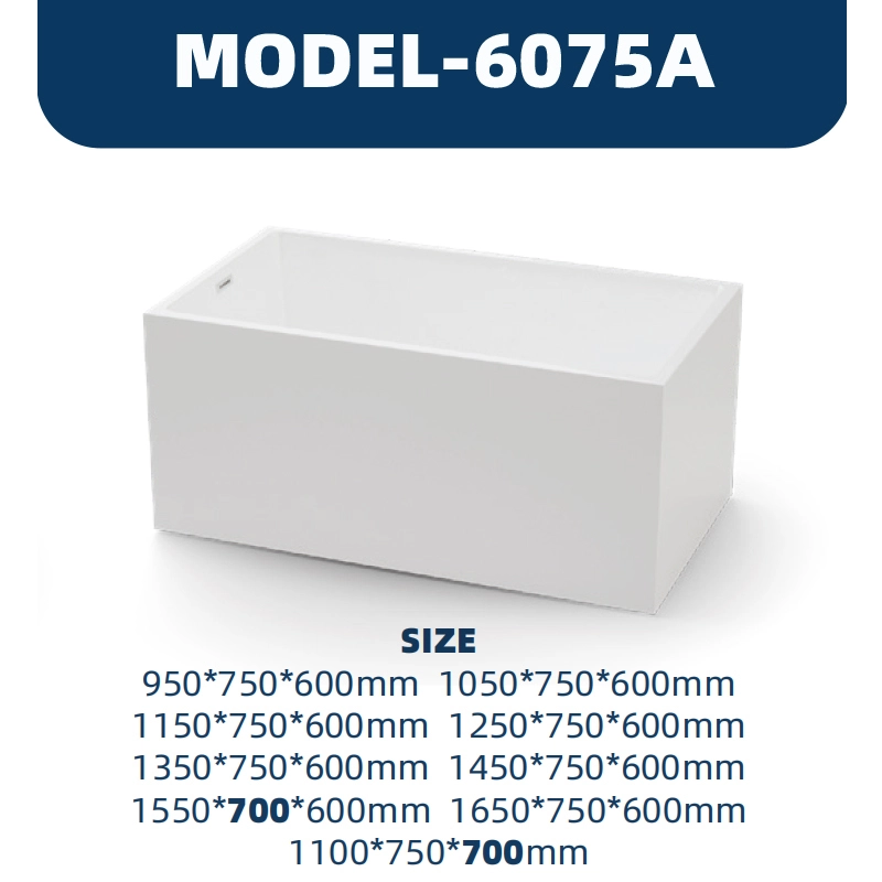 YD6075A | Acrylic Bathtub | Freestanding 1