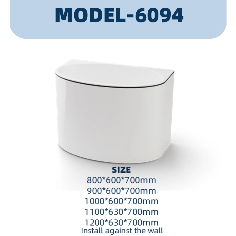 YD6094 | Acrylic Bathtub | Wall-mounted 1
