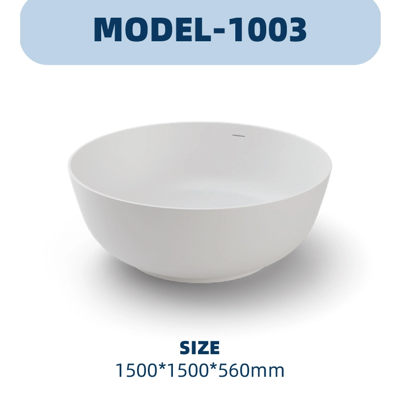 YD1003 | PMMA Artificial Stone Bathtub | Freestanding 1