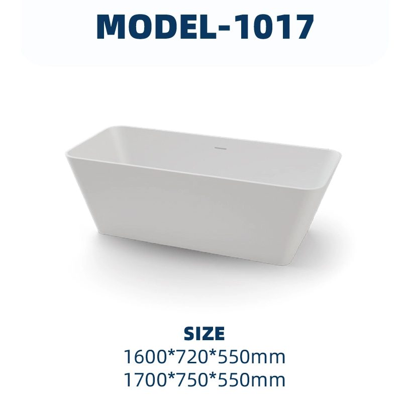 YD1017 | PMMA Artificial Stone Bathtub | Freestanding 1