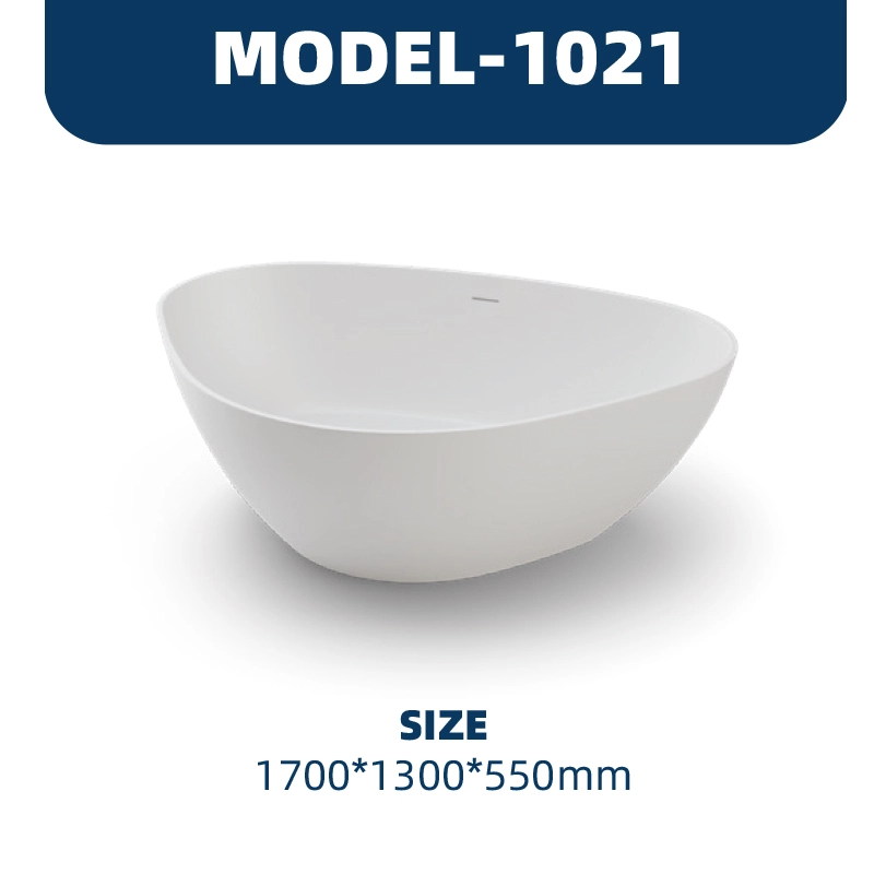 YD1021 | PMMA Artificial Stone Bathtub | Freestanding 1
