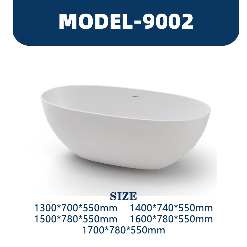 YD9002 | PMMA Artificial Stone Bathtub | Freestanding 1