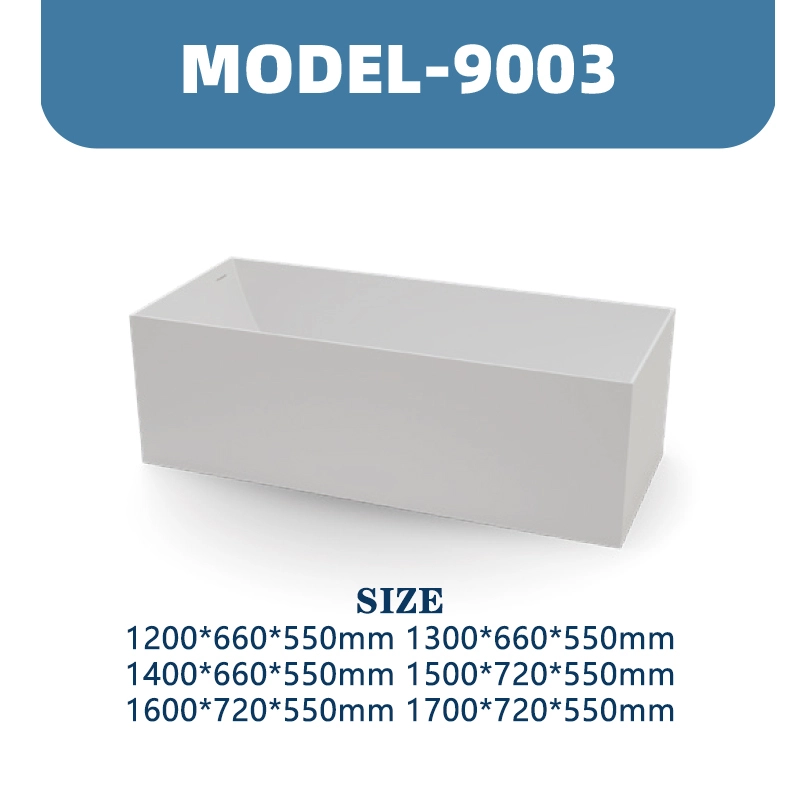 YD9003 | PMMA Artificial Stone Bathtub | Freestanding 1