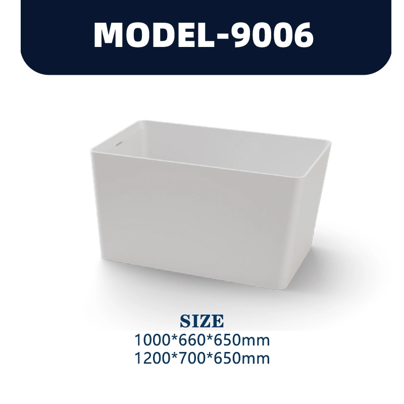 YD9006 | PMMA Artificial Stone Bathtub | Freestanding 1