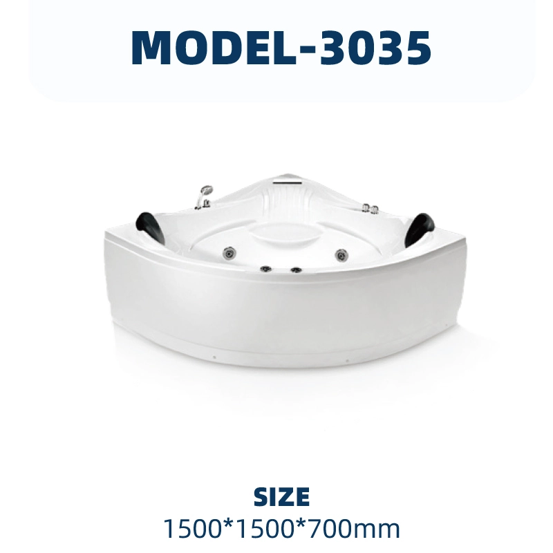 YD3035 | Acrylic Surf Massage Bathtub | Wall-mounted 1
