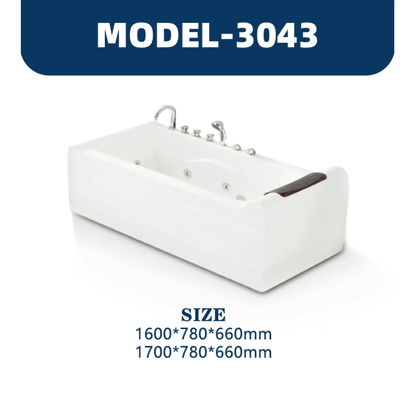 YD3043 | Acrylic Surf Massage Bathtub | Freestanding 1