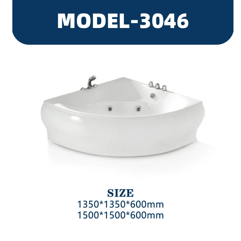 YD3046 | Acrylic Surf Massage Bathtub | Wall-mounted 1