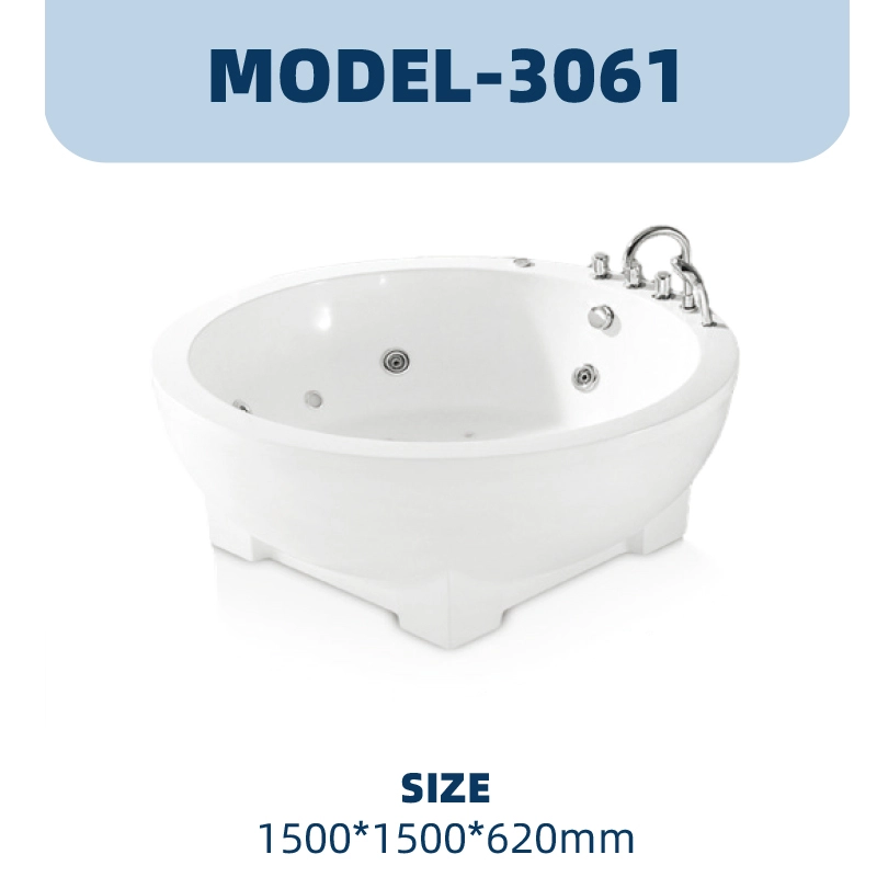 YD3061 | Acrylic Surf Massage Bathtub | Freestanding 1