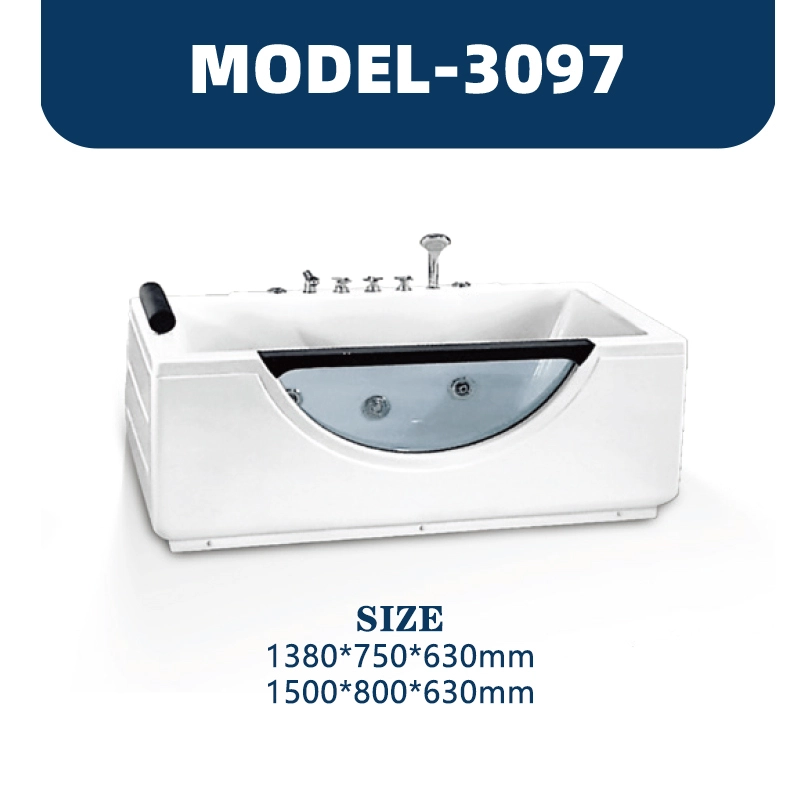 YD3097 | Acrylic Surf Massage Bathtub | Freestanding 1