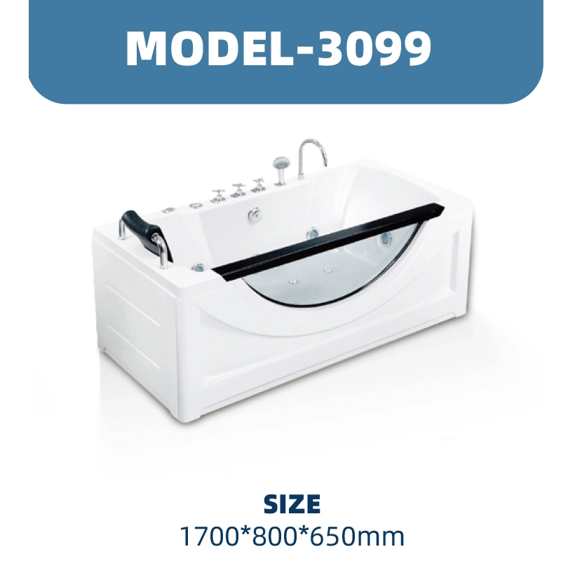 YD3099 | Acrylic Surf Massage Bathtub | Freestanding 1