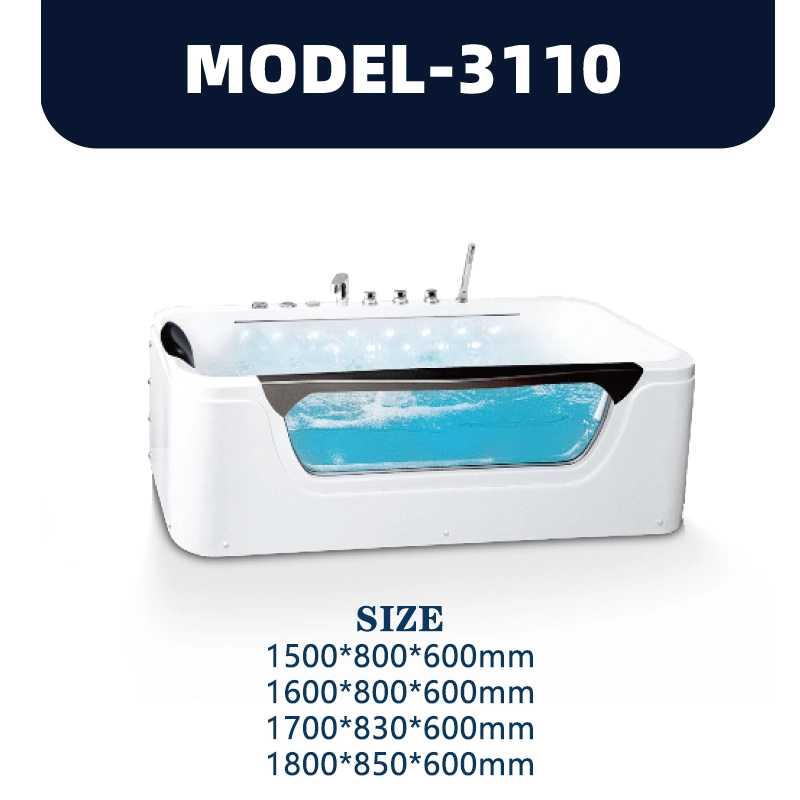 YD3110 | Acrylic Surf Massage Bathtub | Freestanding 1