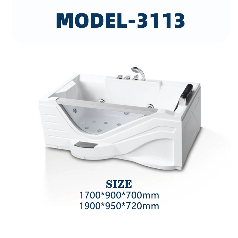 YD3113 | Acrylic Surf Massage Bathtub | Freestanding 1