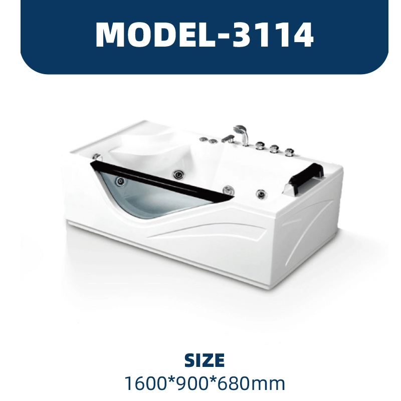 YD3114 | Acrylic Surf Massage Bathtub | Freestanding 1