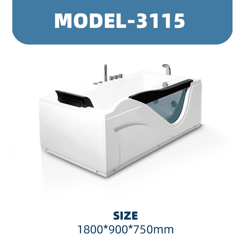 YD3115 | Acrylic Surf Massage Bathtub | Freestanding 1