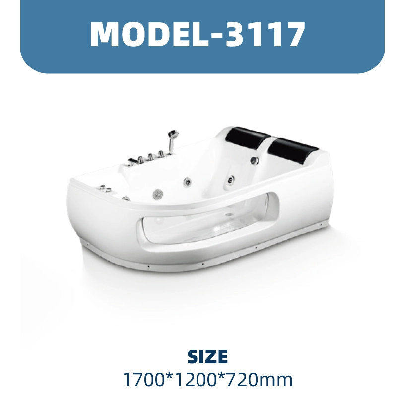 YD3117 | Acrylic Surf Massage Bathtub | wall-mounted 1