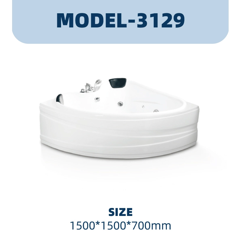 YD3129 | Acrylic Surf Massage Bathtub | Wall-mounted 1
