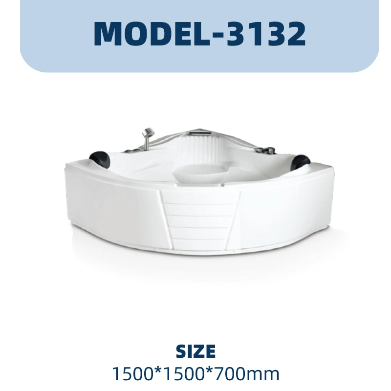 YD3132 | Acrylic Surf Massage Bathtub | Wall-mounted 1