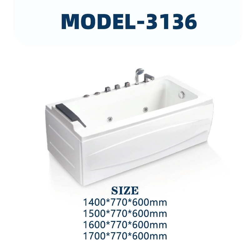 YD3136 | Acrylic Surf Massage Bathtub | Freestanding 1