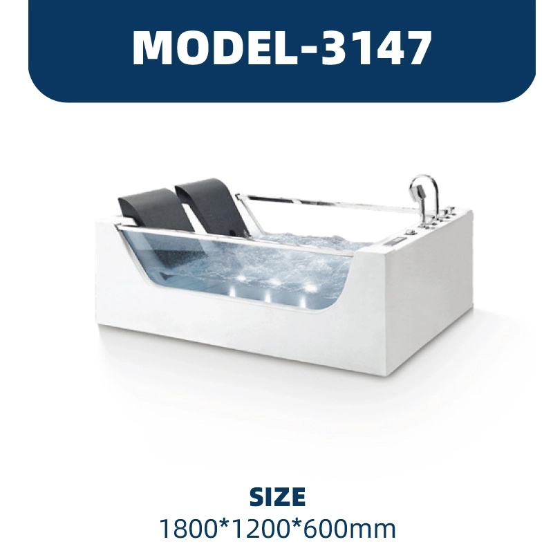 YD3147 | Acrylic Surf Massage Bathtub | Freestanding 1