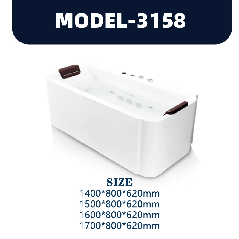 YD3158 | Acrylic Surf Massage Bathtub | Freestanding 1